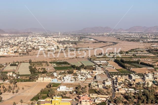 منظر جوي لمدينة نجران، المملكة العربية السعودية