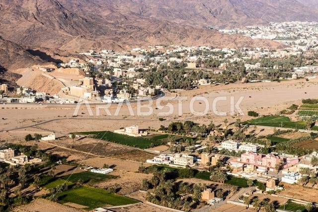 منظر جوي لمدينة نجران، المملكة العربية السعودية