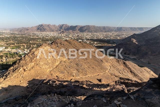 منظر جوي لمدينة نجران، المملكة العربية السعودية