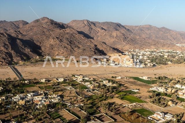 منظر جوي لمدينة نجران، المملكة العربية السعودية