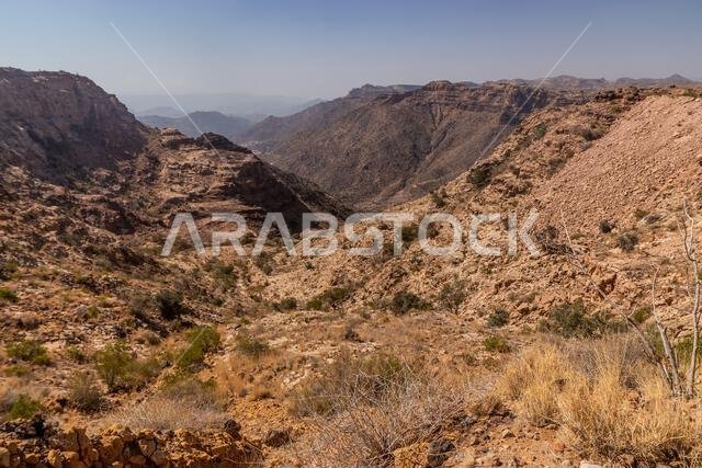 Rocky landscape near Dhahran al Janub, Saudi Arabia