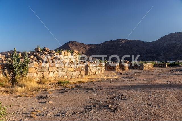 Ruins of Al-Ukhdud site in Najran, Saudi Arabia