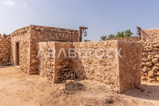 House in Al Qassar heritage village on Farasan island, Saudi Arabia House in Al Qassar heritage village on Farasan island, Saudi Arabia