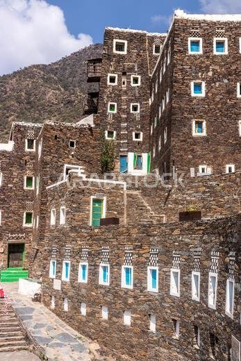 Ancient Rijal Alma village, Saudi Arabia