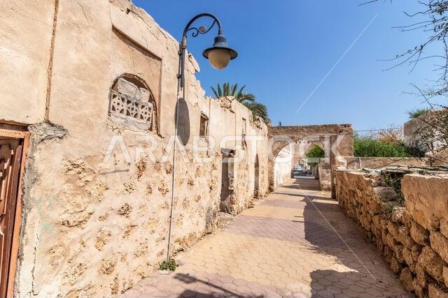 Alley in Farasan town on Farasan island, Saudi Arabia Alley in Farasan town on Farasan island, Saudi Arabia