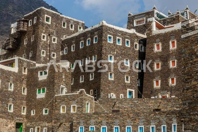 Ancient Rijal Alma village, Saudi Arabia