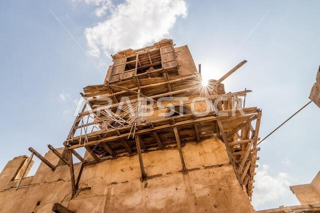 Ancient house in Farasan town on Farasan island, Saudi Arabia