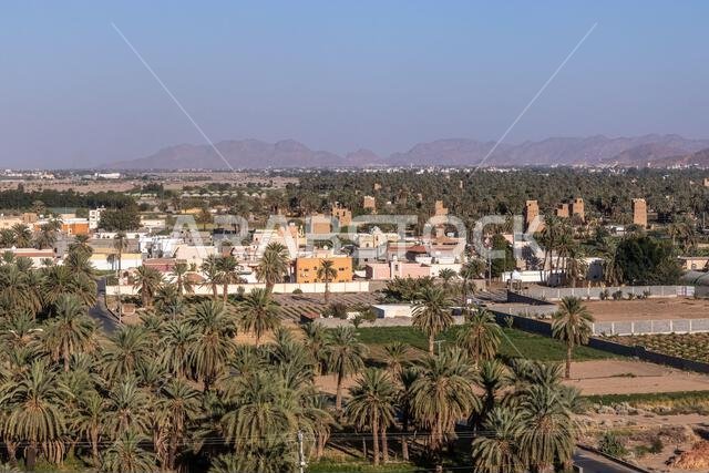 منظر جوي لمدينة نجران، المملكة العربية السعودية