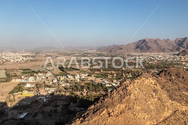 منظر جوي لمدينة نجران، المملكة العربية السعودية
