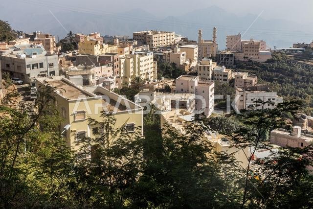 View of Fayfa town, Saudi Arabia