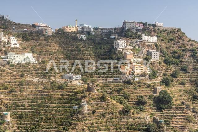 Fayfa town in the hills of southern Saudi Arabia