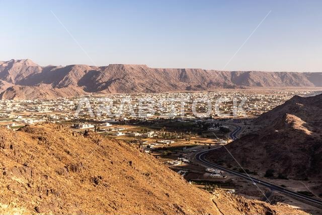 منظر جوي لمدينة نجران، المملكة العربية السعودية