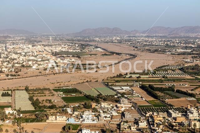 Aerial view of Najran, Saudi Arabia