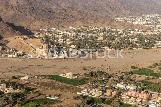 منظر جوي لمدينة نجران، المملكة العربية السعودية