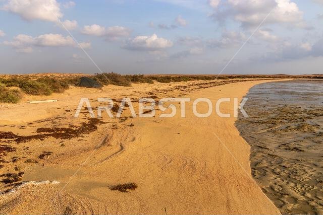 Camping at the beach of Farasan island, Saudi Arabia