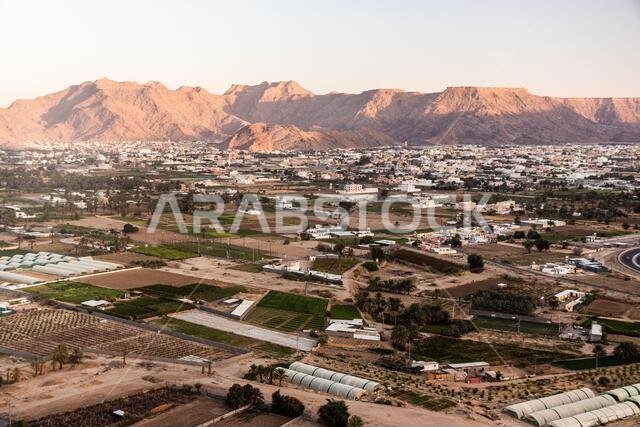 Aerial view of Najran, Saudi Arabia