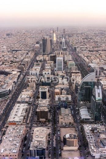 Aerial view of Riyadh, capital of Saudi Arabia