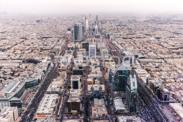 Aerial view of Riyadh, capital of Saudi Arabia