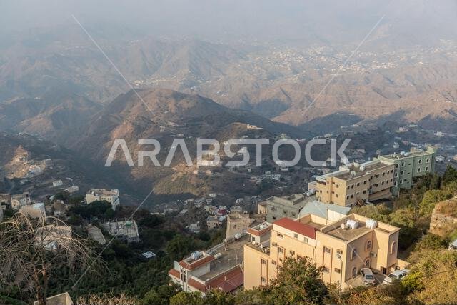 View of hilly Fayfa town, Saudi Arabia View of hilly Fayfa town, Saudi Arabia