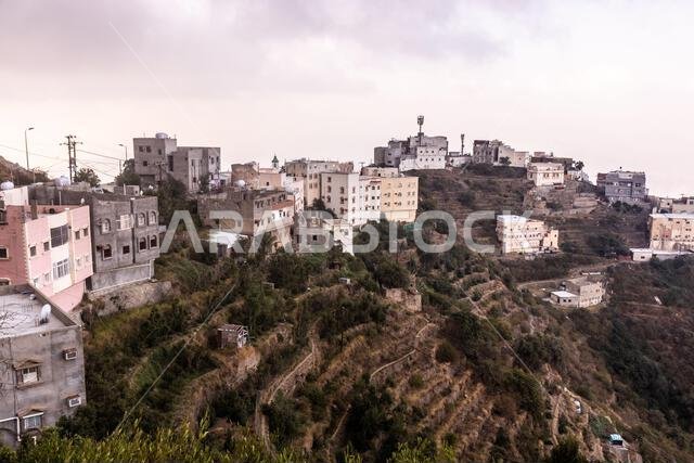 View of ridgetop Fayfa town, Saudi Arabia View of ridgetop Fayfa town, Saudi Arabia