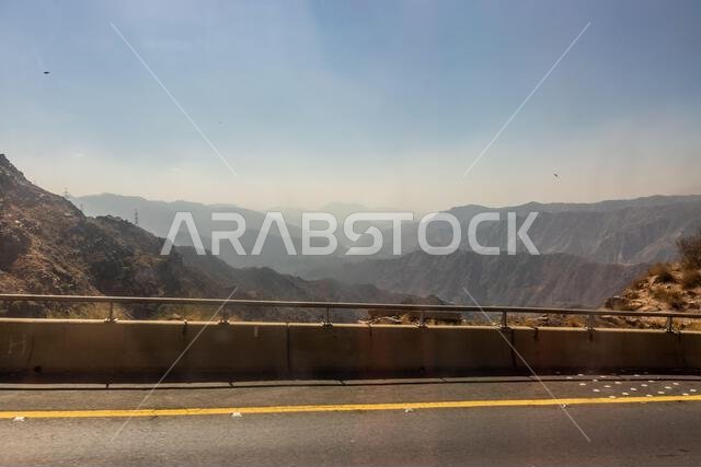 Mountain highway near Abha, Saudi Arabia