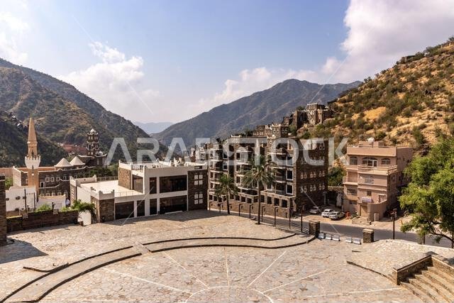 View of Rijal Alma village, Saudi Arabia