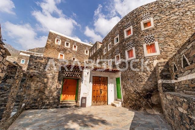 Ancient Rijal Alma village, Saudi Arabia