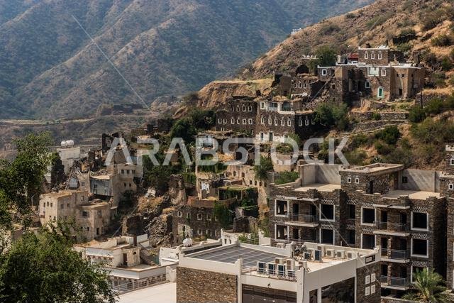 Ancient Rijal Alma village, Saudi Arabia