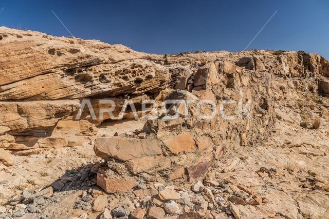 Wall serving as an observation post of Yemenese border near Dhahran al Janub, Saudi Arabia Wall serving as an observation post of Yemenese border near Dhahran al Janub, Saudi Arabia