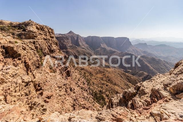 Mountainous landscape near Dhahran al Janub, Saudi Arabia Mountainous landscape near Dhahran al Janub, Saudi Arabia