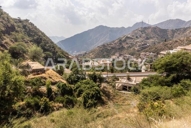 View of Rijal Alma village, Saudi Arabia