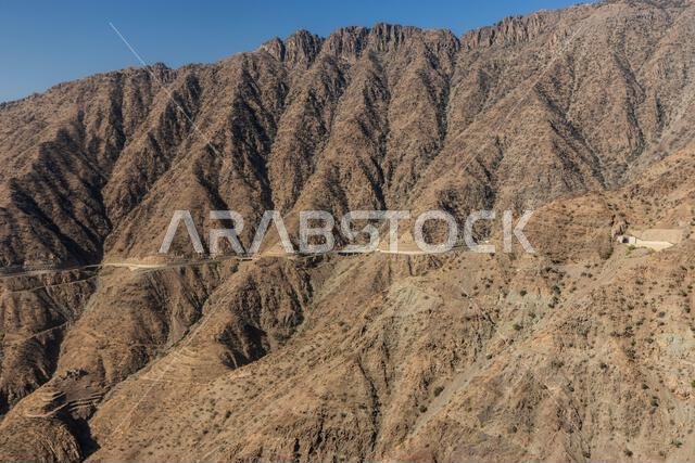 King Fahd Road in Sarawat mountains near Al Baha, Saudi Arabia