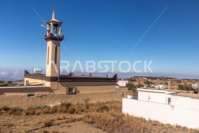 Village mosque in Al Souda mountains, Saudi Arabia
