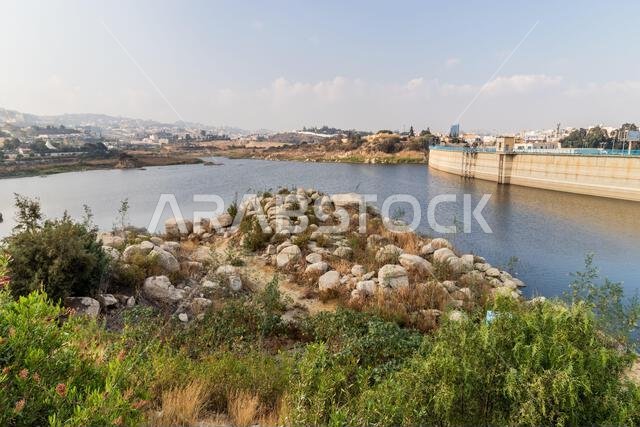 بحيرة أبها في مدينة أبها بالمملكة العربية السعودية