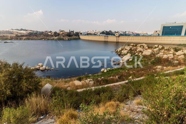 بحيرة أبها في مدينة أبها بالمملكة العربية السعودية