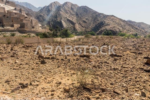 Cemetery of Thee Ain ( Dhi Ayn) village, Saudi Arabia