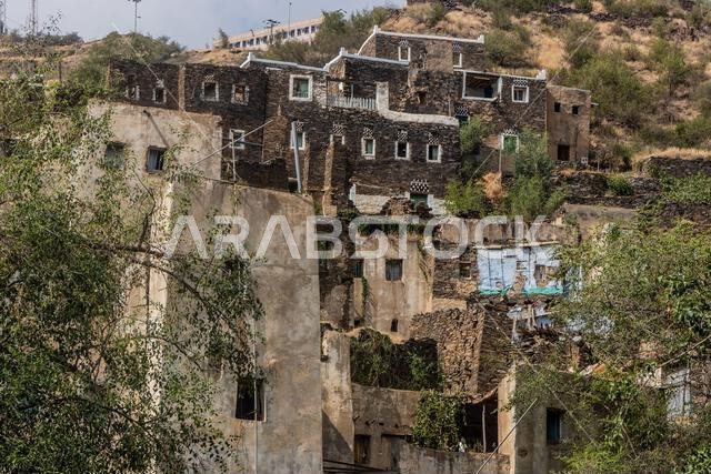 أطلال قرية رجال ألما القديمة، المملكة العربية السعودية