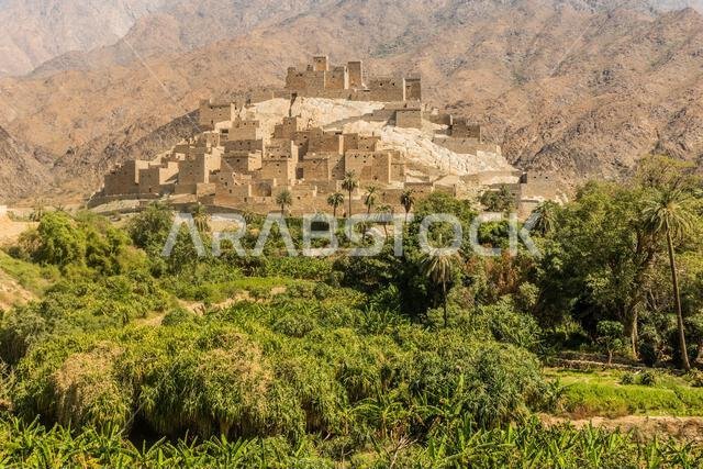 Ancient Thee Ain ( Dhi Ayn) village, Saudi Arabia