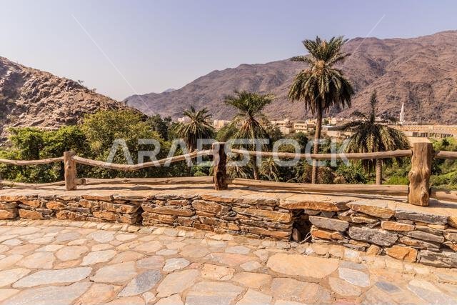 Landscape of Thee Ain ( Dhi Ayn) village, Saudi Arabia
