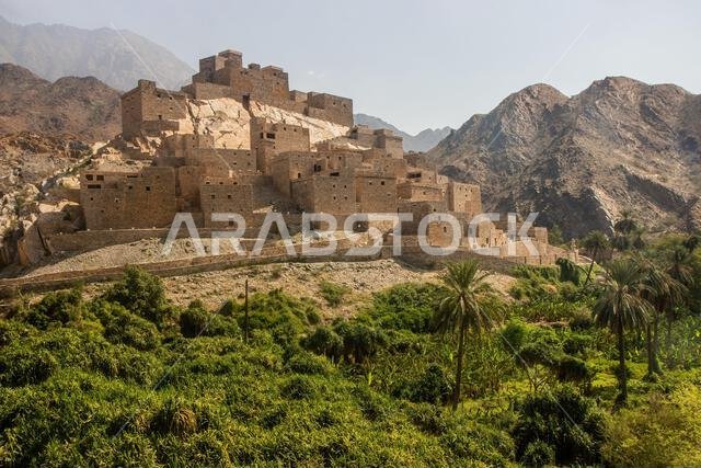 Ancient Thee Ain ( Dhi Ayn) village, Saudi Arabia