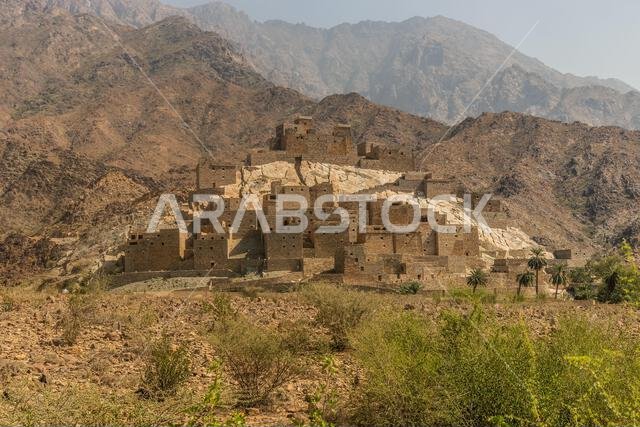 Ancient Thee Ain ( Dhi Ayn) village, Saudi Arabia