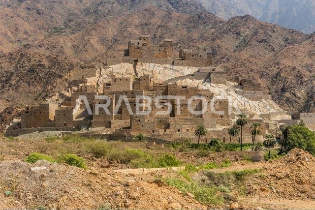 Ancient Thee Ain ( Dhi Ayn) village, Saudi Arabia