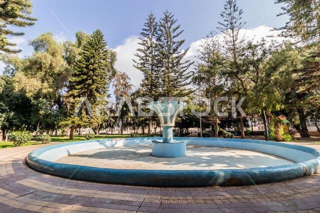 Fountain in Justice park in Abha, Saudi Arabia