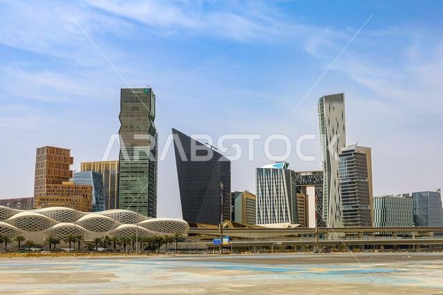 الرياض، المملكة العربية السعودية - ١٥ مارس ٢٠٢٤، مركز الملك عبد الله المالي، أبراج الأعمال بمركز الملك عبد الله المالي