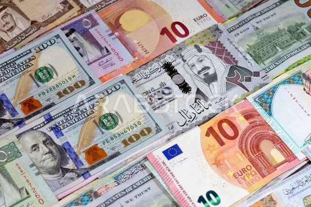 معلومات أساسية عن الدولار الأمريكي (USD)، واليورو الأوروبي (EUR)، والريال السعودي (SAR)، وسعر صرف العملات، والنمو، والتضخم، والاقتصاد، وأسعار النفط.