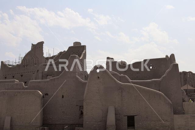 Riyadh Saudi Arabia Mar 11 2023: Al Diriyah old capital . Diriyah ruins - Saudi culture. National day