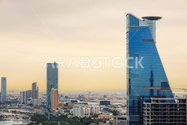 Jeddah, Saudi Arabia Jan 1 2024: skyline - Arial View - Jeddah city Saudi Arabia