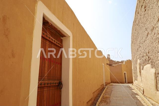 Riyadh Saudi Arabia Mar 11 2023: Al Diriyah old capital . Diriyah ruins - Saudi culture. National day