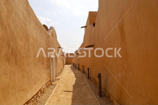 Riyadh Saudi Arabia Mar 11 2023: Al Diriyah old capital . Diriyah ruins - Saudi culture. National day Riyadh Saudi Arabia Mar 11 2023: Al Diriyah old capital . Diriyah ruins - Saudi culture. National day