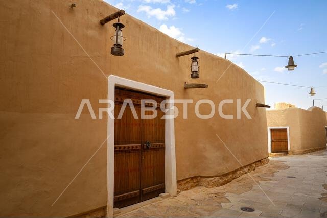Riyadh Saudi Arabia Mar 11 2023: Al Diriyah old capital . Diriyah ruins - Saudi culture. National day Riyadh Saudi Arabia Mar 11 2023: Al Diriyah old capital . Diriyah ruins - Saudi culture. National day